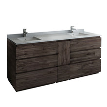 Load image into Gallery viewer, Fresca Formosa 84&quot; Wall Hung Double Sink Modern Bathroom Cabinet w/ Top &amp; Sinks- Fresca