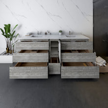 Load image into Gallery viewer, Fresca Formosa 82&quot; Floor Standing Double Sink Modern Bathroom Cabinet in Ash- Fresca