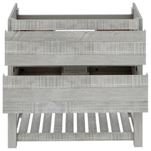 Load image into Gallery viewer, Fresca Formosa 82&quot; Floor Standing Open Bottom Double Sink Modern Bathroom Cabinet in Ash- Fresca