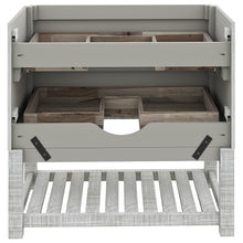 Load image into Gallery viewer, Fresca Formosa 82&quot; Floor Standing Open Bottom Double Sink Modern Bathroom Cabinet in Ash- Fresca