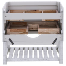 Load image into Gallery viewer, Fresca Formosa 82&quot; Floor Standing Open Bottom Double Sink Modern Bathroom Cabinet in Rustic White- Fresca