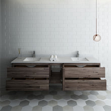 Load image into Gallery viewer, Fresca Formosa 82&quot; Wall Hung Double Sink Modern Bathroom Cabinet- Fresca