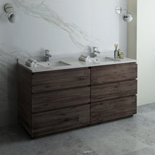 Load image into Gallery viewer, Fresca Formosa 72&quot; Wall Hung Double Sink Modern Bathroom Cabinet w/ Top &amp; Sinks- Fresca