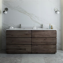 Load image into Gallery viewer, Fresca Formosa 72&quot; Wall Hung Double Sink Modern Bathroom Cabinet w/ Top &amp; Sinks- Fresca