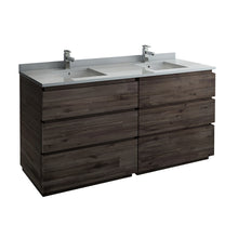 Load image into Gallery viewer, Fresca Formosa 70&quot; Floor Standing Double Sink Modern Bathroom Cabinet- Fresca