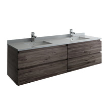Load image into Gallery viewer, Fresca Formosa 70&quot; Wall Hung Double Sink Modern Bathroom Cabinet- Fresca