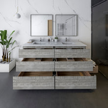 Load image into Gallery viewer, Fresca Formosa 72&quot; Floor Standing Double Sink Modern Bathroom Cabinet w/ Top &amp; Sinks in Ash- Fresca
