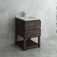Load image into Gallery viewer, Fresca Formosa 24&quot; Floor Standing Open Bottom Modern Bathroom Cabinet w/ Top &amp; Sink- Fresca