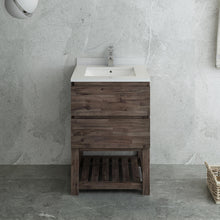 Load image into Gallery viewer, Fresca Formosa 24&quot; Floor Standing Open Bottom Modern Bathroom Cabinet w/ Top &amp; Sink- Fresca