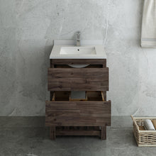 Load image into Gallery viewer, Fresca Formosa 24&quot; Floor Standing Open Bottom Modern Bathroom Cabinet w/ Top &amp; Sink- Fresca