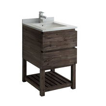 Load image into Gallery viewer, Fresca Formosa 24&quot; Floor Standing Open Bottom Modern Bathroom Cabinet w/ Top &amp; Sink- Fresca