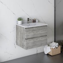 Load image into Gallery viewer, Fresca Formosa 24&quot; Floor Standing Modern Bathroom Cabinet w/ Top &amp; Sink in Ash- Fresca