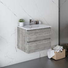 Load image into Gallery viewer, Fresca Formosa 24&quot; Floor Standing Modern Bathroom Cabinet w/ Top &amp; Sink in Ash- Fresca
