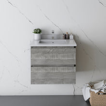 Load image into Gallery viewer, Fresca Formosa 24&quot; Floor Standing Modern Bathroom Cabinet w/ Top &amp; Sink in Ash- Fresca