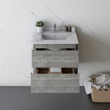 Load image into Gallery viewer, Fresca Formosa 24&quot; Floor Standing Modern Bathroom Cabinet w/ Top &amp; Sink in Ash- Fresca