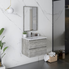 Load image into Gallery viewer, Fresca Formosa 24&quot; Floor Standing Modern Bathroom Cabinet w/ Top &amp; Sink in Ash- Fresca