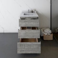 Load image into Gallery viewer, Fresca Formosa 24&quot; Wall Hung Modern Bathroom Cabinet w/ Top &amp; Sink in Ash- Fresca