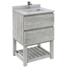 Load image into Gallery viewer, Fresca Formosa 23" Floor Standing Open Bottom Modern Bathroom Cabinet in Ash- Fresca