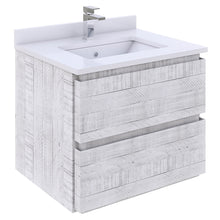 Load image into Gallery viewer, Fresca Formosa 24" Floor Standing Modern Bathroom Cabinet w/ Top &amp; Sink in Rustic White- Fresca