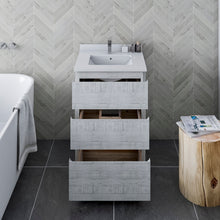 Load image into Gallery viewer, Fresca Formosa 23" Floor Standing Modern Bathroom Cabinet in Rustic White- Fresca