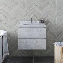 Load image into Gallery viewer, Fresca Formosa 23" Wall Hung Modern Bathroom Cabinet in Rustic White- Fresca