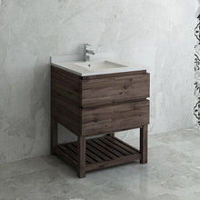 Load image into Gallery viewer, Fresca Formosa 30&quot; Floor Standing Open Bottom Modern Bathroom Cabinet w/ Top &amp; Sink- Fresca