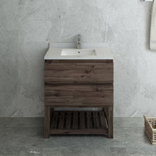 Load image into Gallery viewer, Fresca Formosa 30&quot; Floor Standing Open Bottom Modern Bathroom Cabinet w/ Top &amp; Sink- Fresca