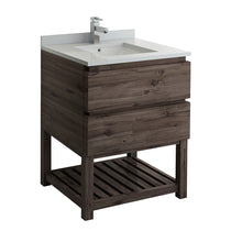 Load image into Gallery viewer, Fresca Formosa 30&quot; Floor Standing Open Bottom Modern Bathroom Cabinet w/ Top &amp; Sink- Fresca