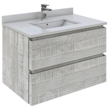 Load image into Gallery viewer, Fresca Formosa 29" Wall Hung Modern Bathroom Cabinet in Ash- Fresca