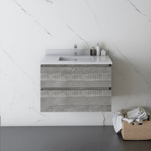 Load image into Gallery viewer, Fresca Formosa 29" Wall Hung Modern Bathroom Cabinet in Ash- Fresca
