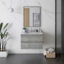 Load image into Gallery viewer, Fresca Formosa 29" Wall Hung Modern Bathroom Cabinet in Ash- Fresca