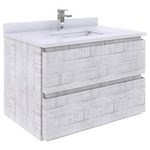 Load image into Gallery viewer, Fresca Formosa 30&quot; Floor Standing Modern Bathroom Cabinet w/ Top &amp; Sink in Rustic White- Fresca