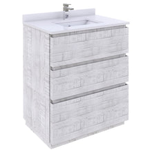 Load image into Gallery viewer, Fresca Formosa 29" Floor Standing Modern Bathroom Cabinet in Rustic White- Fresca