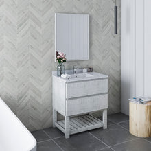 Load image into Gallery viewer, Fresca Formosa 30&quot; Floor Standing Open Bottom Modern Bathroom Cabinet w/ Top &amp; Sink in Rustic White- Fresca