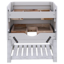 Load image into Gallery viewer, Fresca Formosa 29" Floor Standing Open Bottom Modern Bathroom Cabinet in Rustic White- Fresca