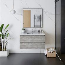 Load image into Gallery viewer, Fresca Formosa 35" Wall Hung Modern Bathroom Cabinet in Ash- Fresca