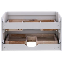 Load image into Gallery viewer, Fresca Formosa 35" Wall Hung Modern Bathroom Cabinet in Rustic White- Fresca