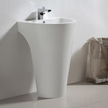 Load image into Gallery viewer, Fresca Parma 24&quot; White Pedestal Sink- Fresca