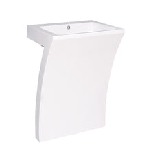 Load image into Gallery viewer, Fresca Quadro 23&quot; White Pedestal Sink- Fresca