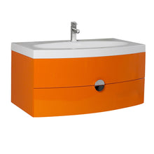 Load image into Gallery viewer, Fresca Energia 36" Orange Modern Bathroom Cabinet w/ Integrated Sink- Fresca