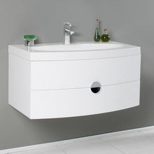 Load image into Gallery viewer, Fresca Energia 36&quot; White Modern Bathroom Cabinet w/ Integrated Sink- Fresca