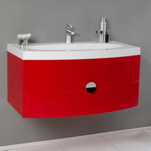 Load image into Gallery viewer, Fresca Energia 36&quot; Red Modern Bathroom Cabinet w/ Integrated Sink- Fresca