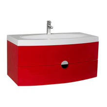 Load image into Gallery viewer, Fresca Energia 36&quot; Red Modern Bathroom Cabinet w/ Integrated Sink- Fresca