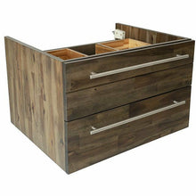 Load image into Gallery viewer, Fresca FCB6124ACA-VSL Lucera 24&quot; Acacia Wall Hung Vessel Sink Modern Bathroom Cabinet- Fresca