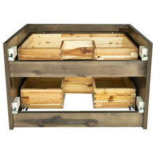 Load image into Gallery viewer, Fresca FCB6124ACA-VSL Lucera 24&quot; Acacia Wall Hung Vessel Sink Modern Bathroom Cabinet- Fresca