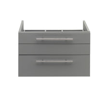 Load image into Gallery viewer, Fresca Lucera 24&quot; Gray Wall Hung Vessel Sink Modern Bathroom Cabinet- Fresca