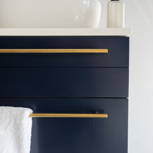 Load image into Gallery viewer, Fresca Lucera 24&quot; Royal Blue Wall Hung Modern Bathroom Cabinet w/ Top &amp; Vessel Sink- Fresca