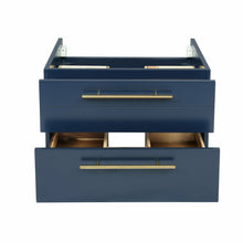 Load image into Gallery viewer, Fresca Lucera 24&quot; Royal Blue Wall Hung Vessel Sink Modern Bathroom Cabinet- Fresca