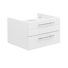 Load image into Gallery viewer, Fresca Lucera 24&quot; White Wall Hung Vessel Sink Modern Bathroom Cabinet- Fresca