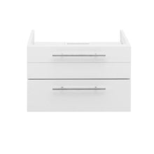 Load image into Gallery viewer, Fresca Lucera 24&quot; White Wall Hung Vessel Sink Modern Bathroom Cabinet- Fresca